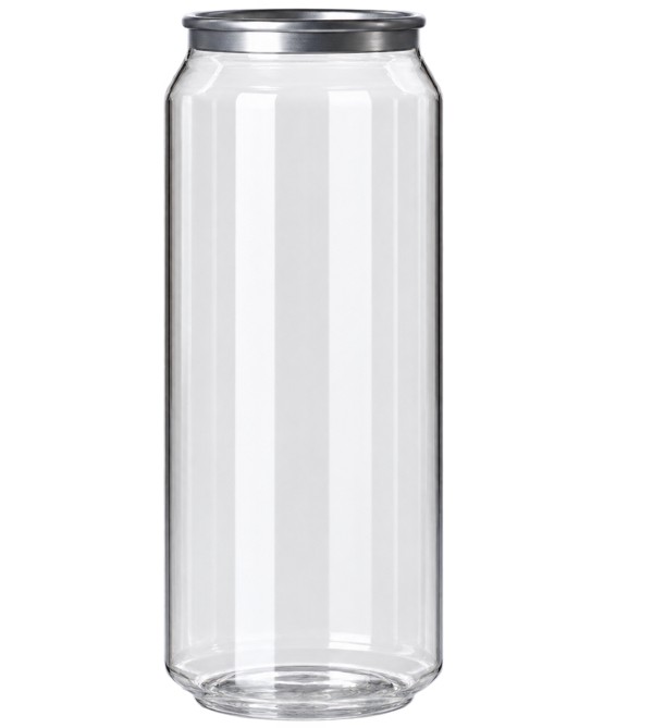 Canette PET transparente 500ml slim
