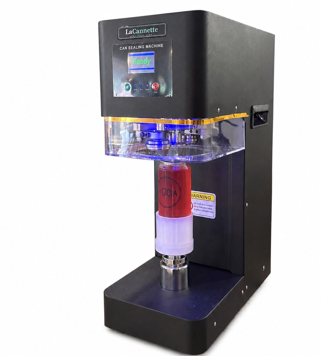 Machine LaCannette LC-100 avec canettes personnalisées